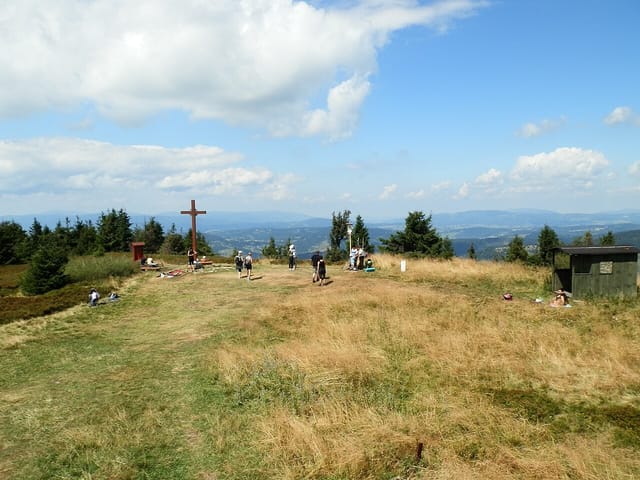 Wielka Racza z Rycerki Górnej Kolonii — wejście i powrót