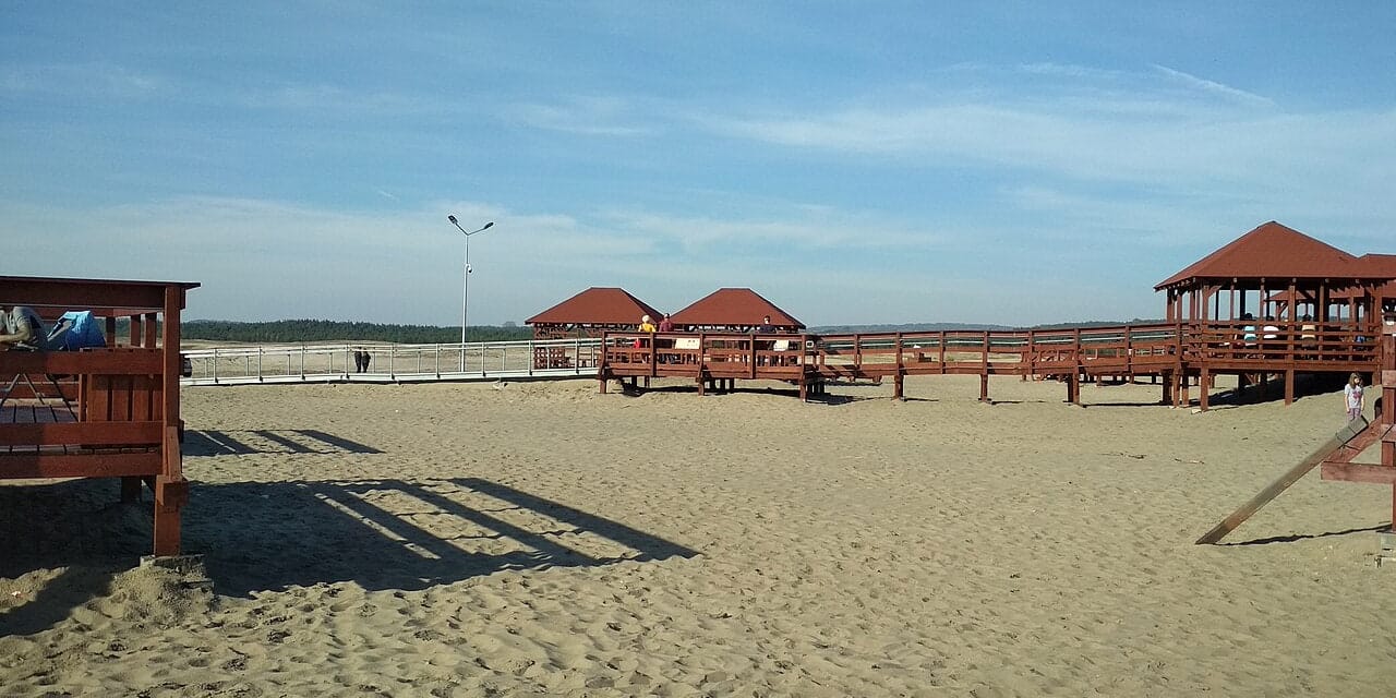 Pomosty i altany Róży Wiatrów, październik 2018. Fotografia archiwalna.