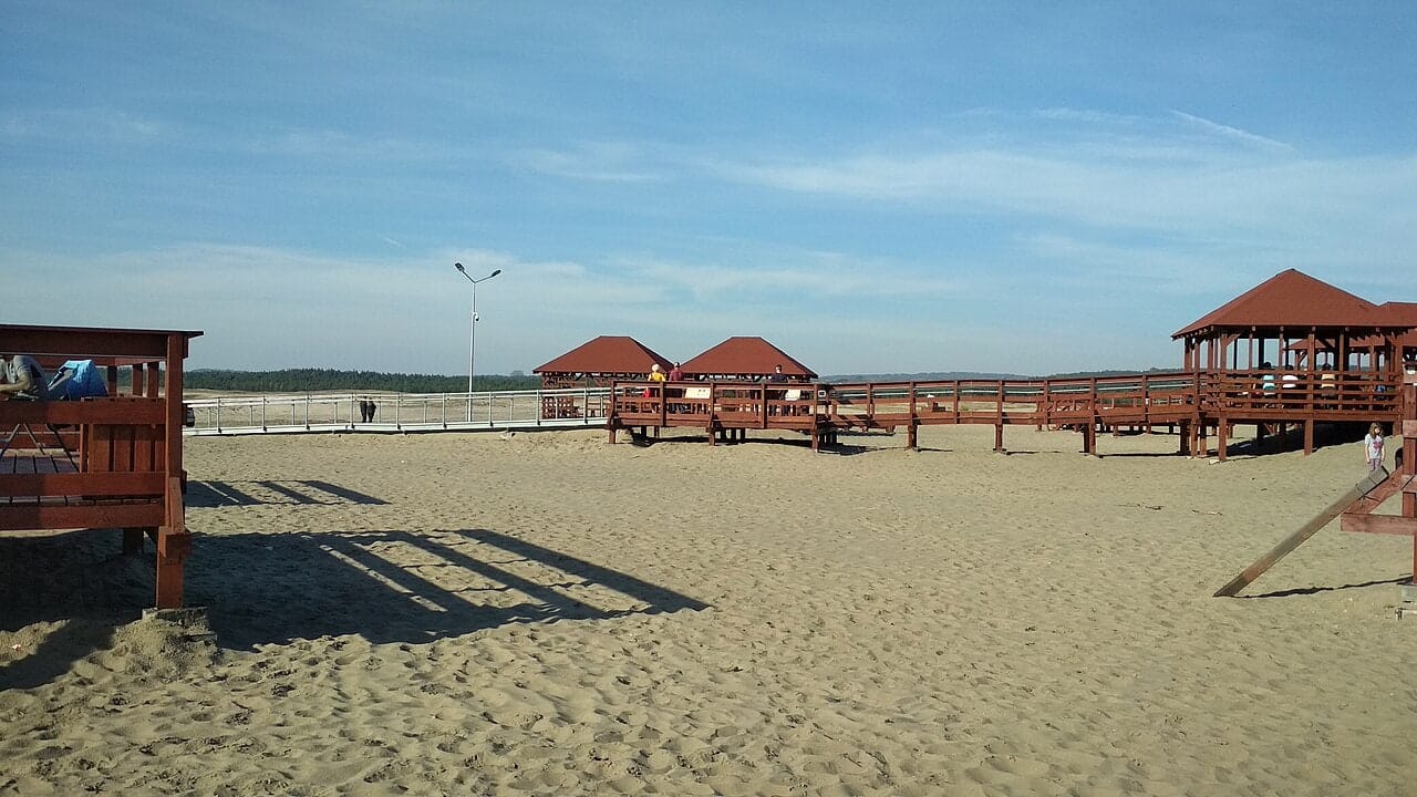 Pomosty i altany Róży Wiatrów, październik 2018. Fotografia archiwalna.